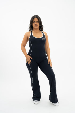 No Repeats Open Back Flare Bodysuit - Noravie