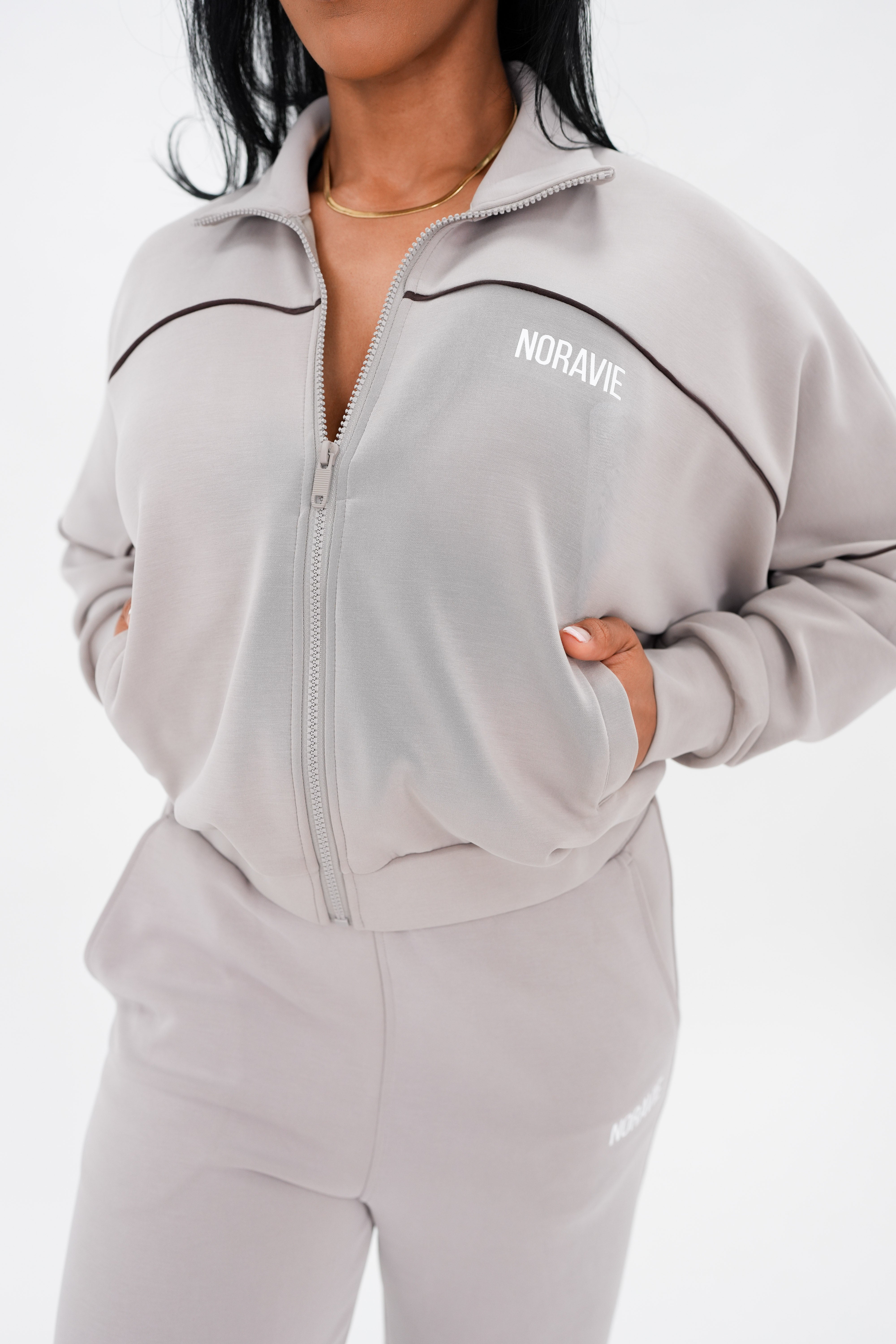 Follow Through Luxe Zip Up - Noravie
