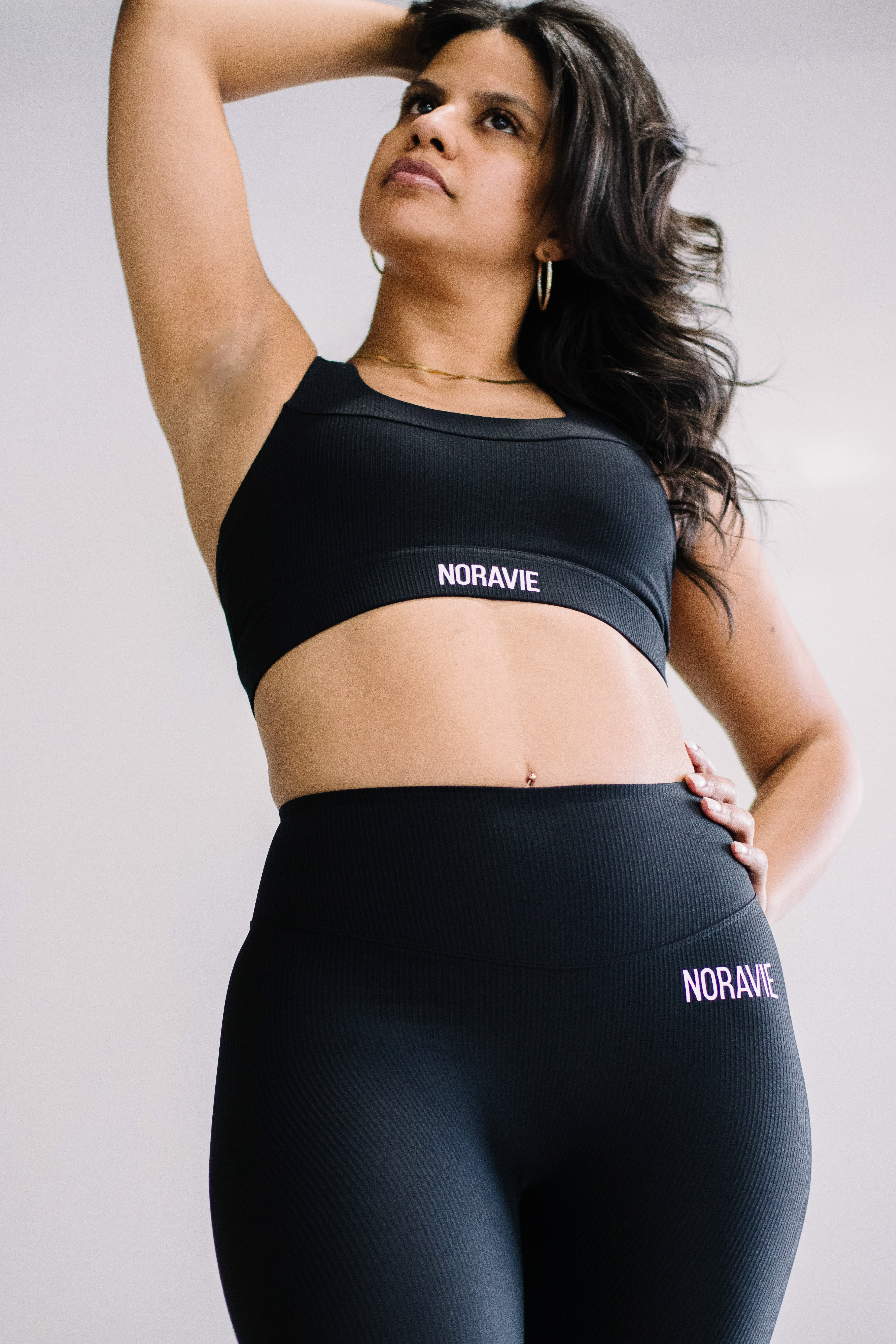 Peacekeeper Ribbed Padded Open Back Bra - Noravie