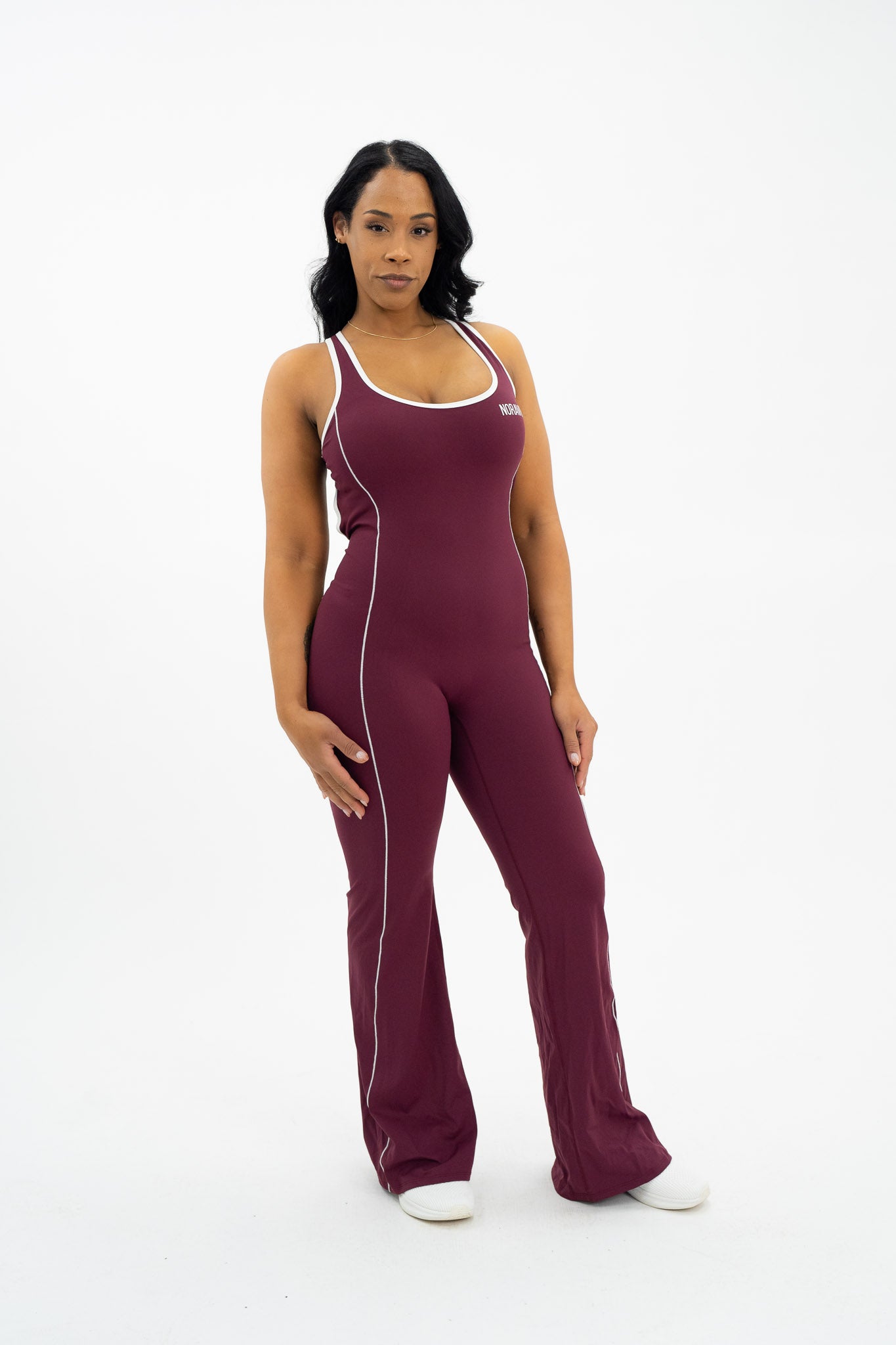 No Repeats Open Back Flare Bodysuit - Noravie