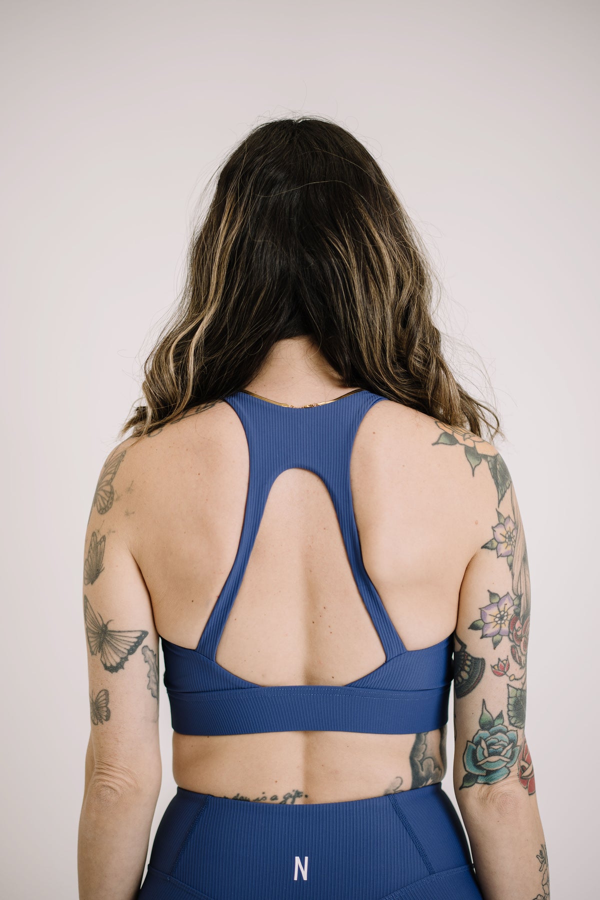 Peacekeeper Ribbed Padded Open Back Bra