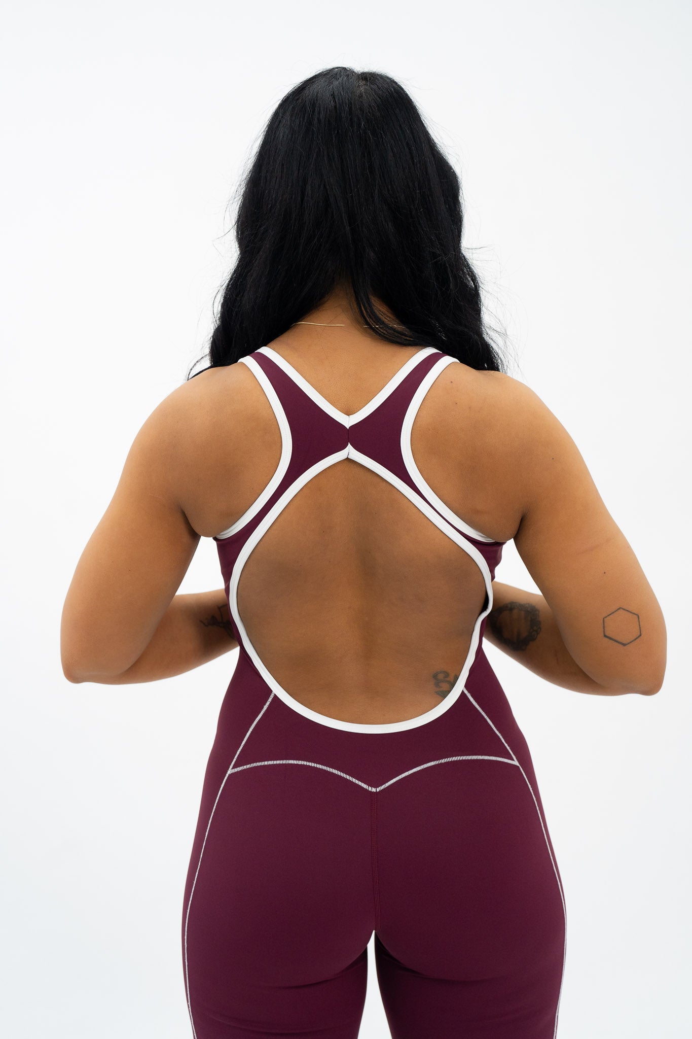 No Repeats Open Back Flare Bodysuit - Noravie