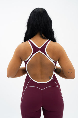 No Repeats Open Back Flare Bodysuit - Noravie