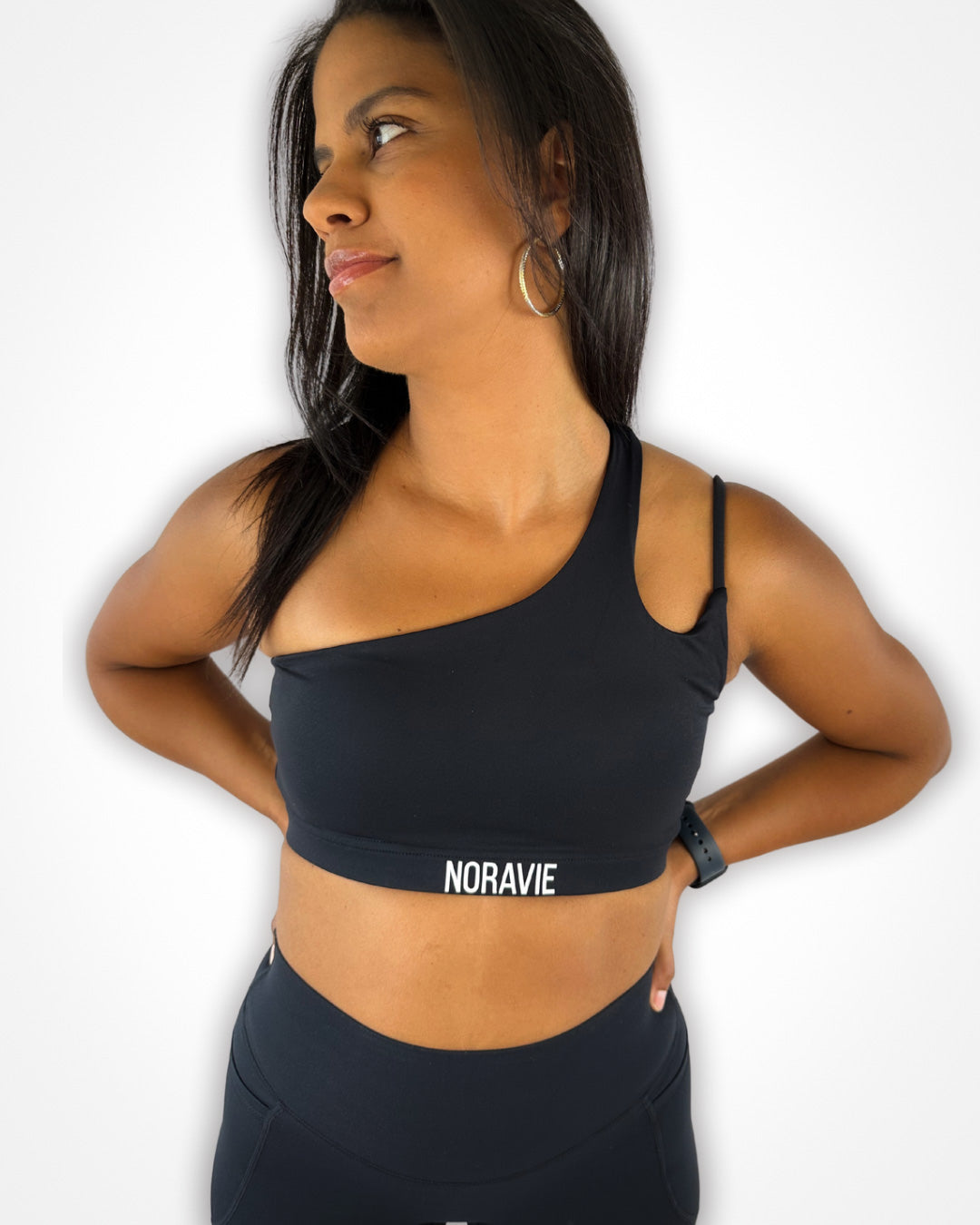 Solace One Shoulder Sports Bra - Noravie