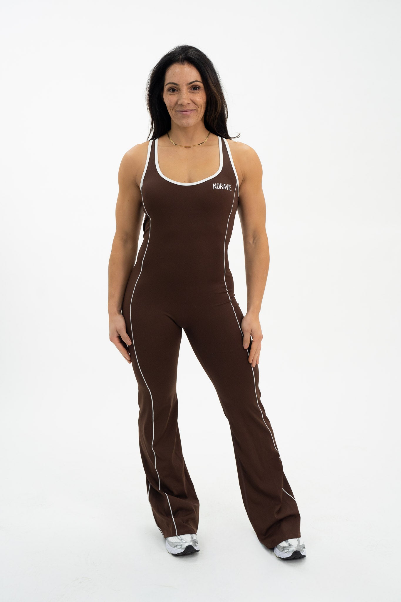No Repeats Open Back Flare Bodysuit - Noravie