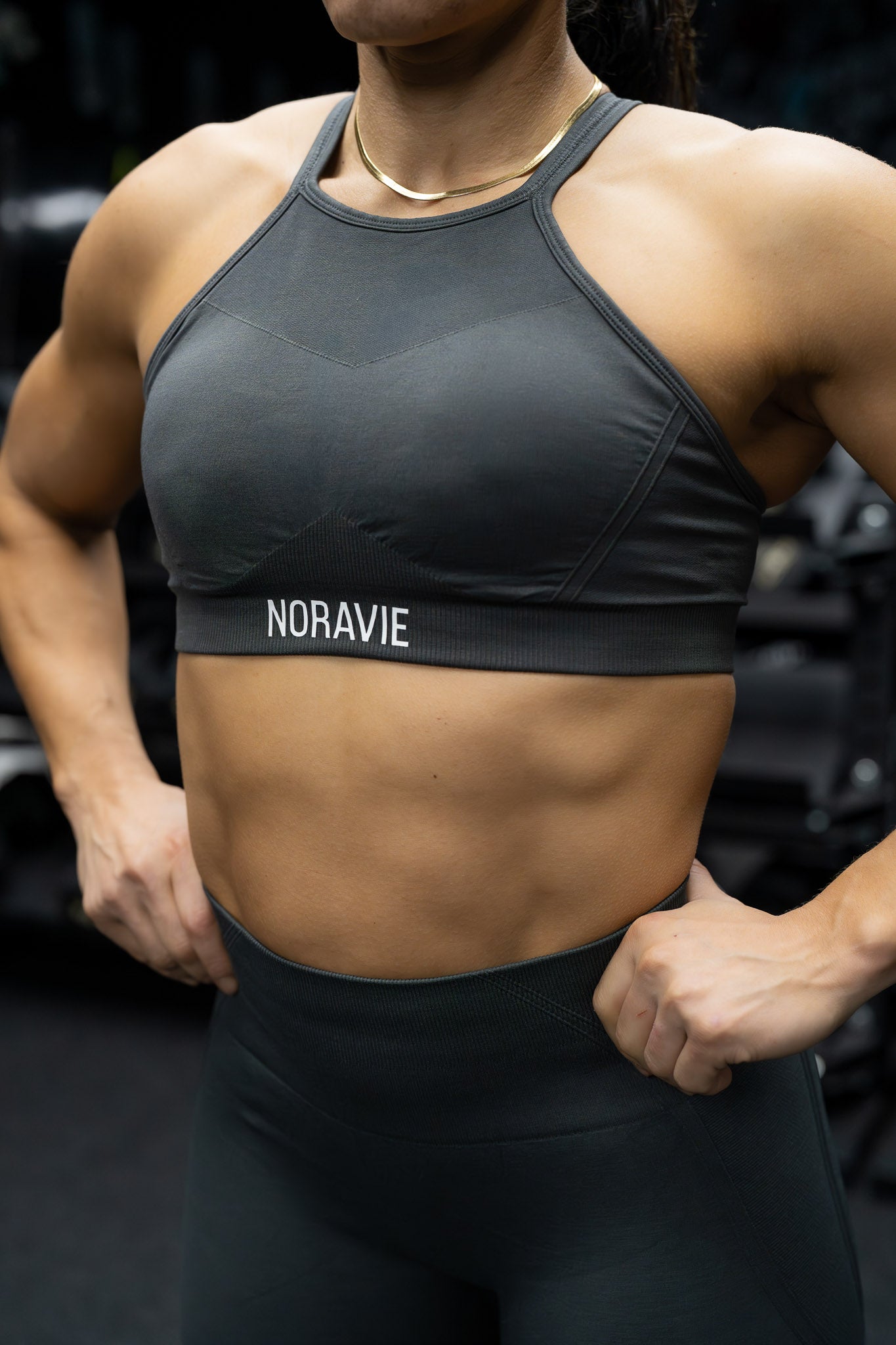 Harmony Hue High Neck Bra - Noravie