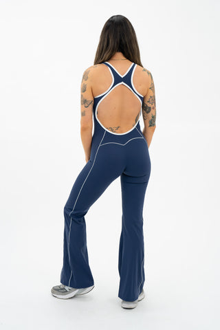No Repeats Open Back Flare Bodysuit - Noravie