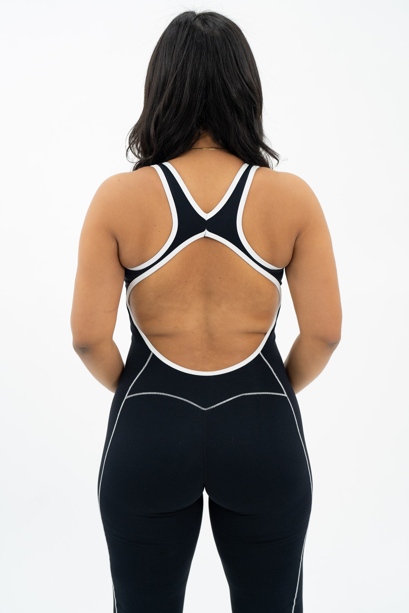 No Repeats Open Back Flare Bodysuit - Noravie