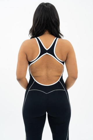 No Repeats Open Back Flare Bodysuit - Noravie