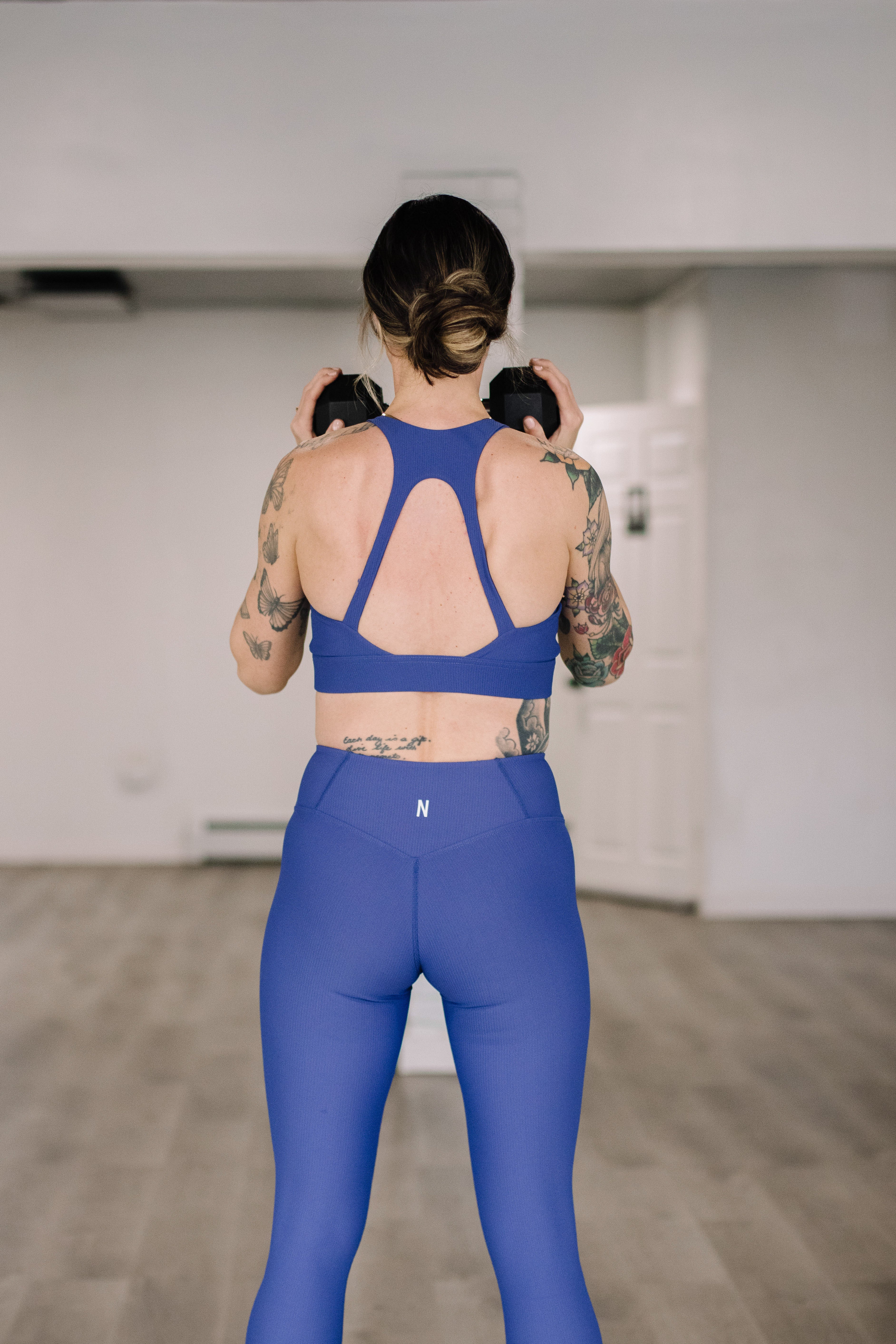 Peacekeeper Ribbed Padded Open Back Bra - Noravie