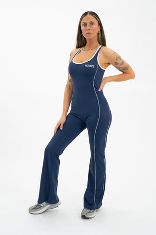 No Repeats Open Back Flare Bodysuit - Noravie